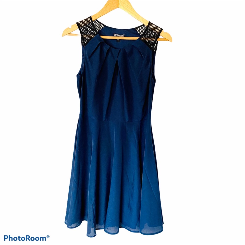 EXPRESS sleeveless dress, navy & black Sz 6